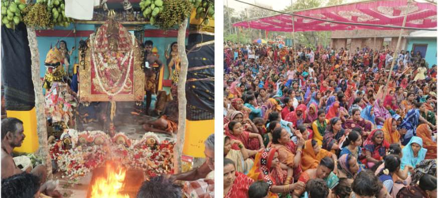 ସରିଲା ଦଣ୍ଡ ଯାତ୍ରା; ମାସନ୍ତ ମେରୁରେ ଝାମୁଯାତ୍ରା ସାରି ମନ୍ଦିରକୁ ଫେରିଲେ ରୁଦ୍ର କାଳୀ