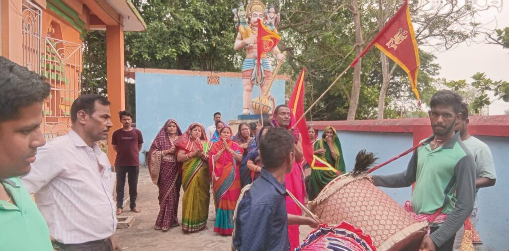 ସାରିଆପଲ୍ଲୀରେ ହନୁମାନ ଜୟନ୍ତୀ ପାଳନ।