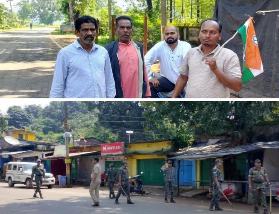ଖଜୁରୀପଡ଼ାରେ କଂଗ୍ରେସ ବନ୍ଦ ଡାକରାର ପ୍ରଭାବ